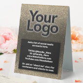 Plaque De Table Logo d'entreprise personnalisé Executive Professio (In SItu (Mariage))