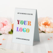 Plaque De Table Logo d'entreprise personnalisé Nom du texte Pannea (In SItu (Mariage))