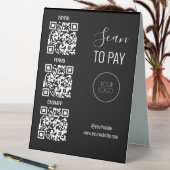 Plaque De Table Logo d'entreprise sans contact pour balayage de co (En SItu (Tableau))