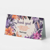 Plaque De Table Logo magique enchanté automne (Verso)