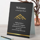 Plaque De Table Logo Maison Dorée Immobilier Agent Immobilier Mode (En SItu (Tableau))