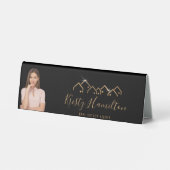 Plaque De Table logo maison immobilier professionnel moderne (Verso)