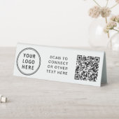 Plaque De Table Logo moderne Code QR (En SItu (Tableau))