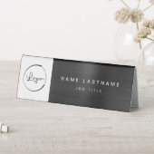 Plaque De Table Logo personnalisé Black Metallic Professional (En SItu (Tableau))