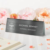 Plaque De Table Logo personnalisé Black Professionnel (In SItu (Mariage))