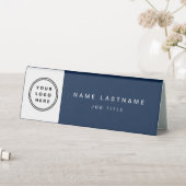 Plaque De Table Logo personnalisé Marine Blue Professional (En SItu (Tableau))