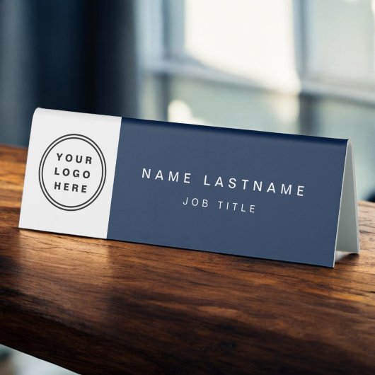 Plaque De Table Logo personnalisé Marine Blue Professional