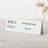 Plaque De Table Logo personnalisé Nom d'entreprise Table Tente Mod (En SItu (Tableau))