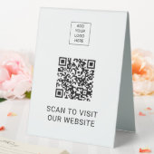 Plaque De Table Logo personnalisé Visite professionnelle Site Web (In SItu (Mariage))