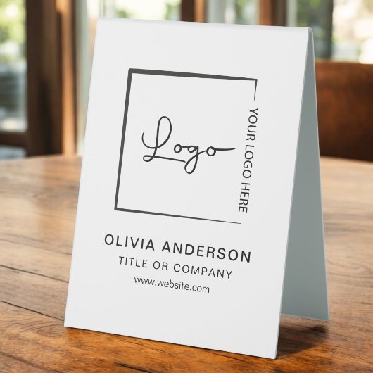 Plaque De Table Logo professionnel minimaliste