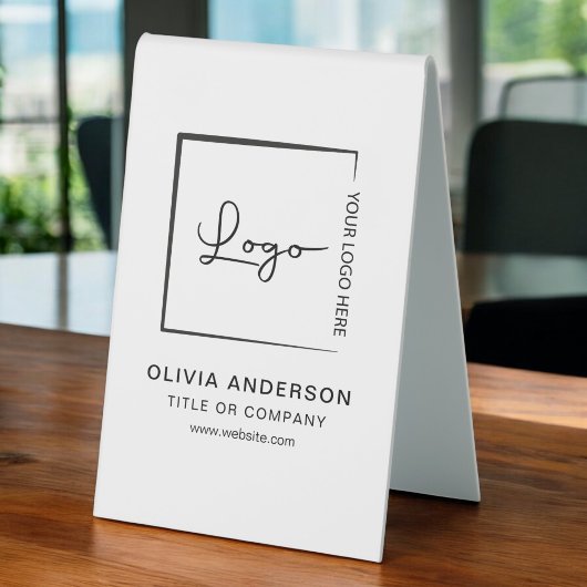Plaque De Table Logo professionnel minimaliste