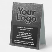 Plaque De Table Logo professionnel personnalisé Boss Executive Pro (Verso)