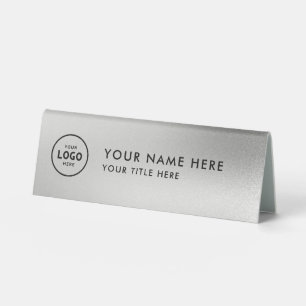 Plaque De Table Logo professionnel tendance pour entreprise Bureau