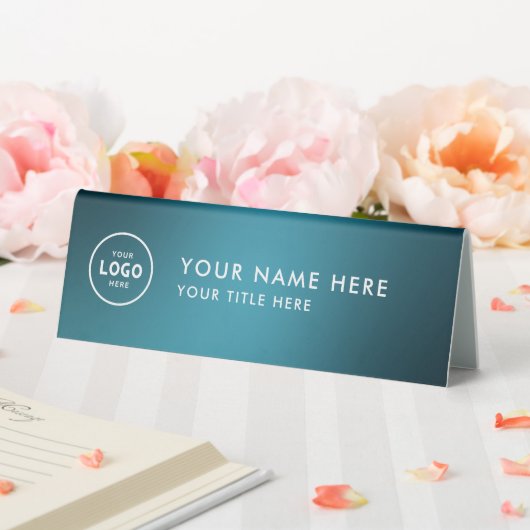 Plaque De Table Logo professionnel tendance pour entreprise Bureau (In SItu (Mariage))