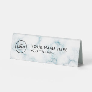 Plaque De Table Logo professionnel tendance pour entreprise Bureau