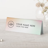 Plaque De Table Logo professionnel tendance pour entreprise Bureau (En SItu (Tableau))