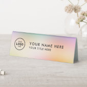 Plaque De Table Logo professionnel tendance pour entreprise Bureau (En SItu (Tableau))