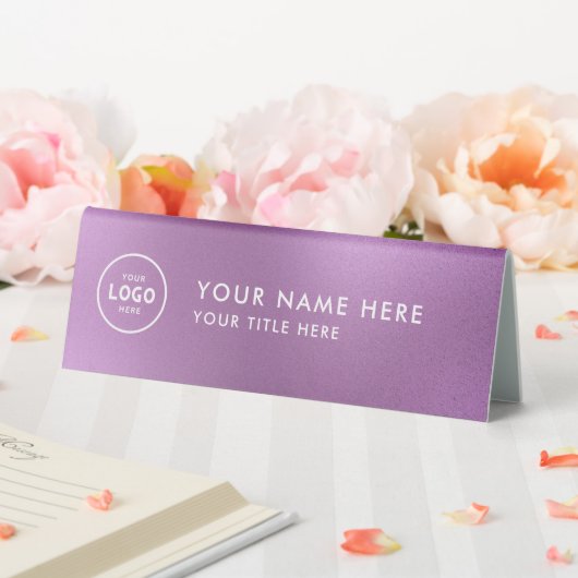 Plaque De Table Logo professionnel tendance pour entreprise Bureau (In SItu (Mariage))