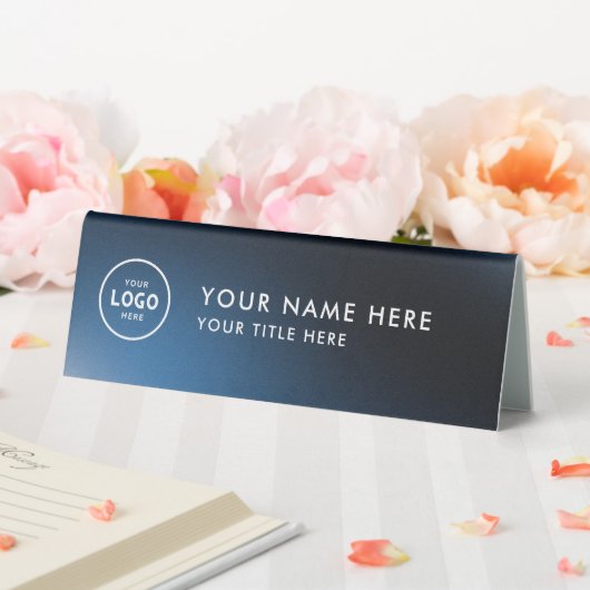 Plaque De Table Logo professionnel tendance pour entreprise Bureau (In SItu (Mariage))