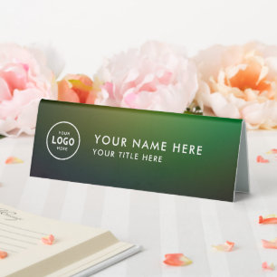 Plaque De Table Logo professionnel tendance pour entreprise Bureau