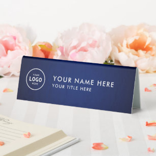 Plaque De Table Logo professionnel tendance pour entreprise Bureau