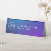 Plaque De Table Logo professionnel tendance pour entreprise Bureau (En SItu (Tableau))