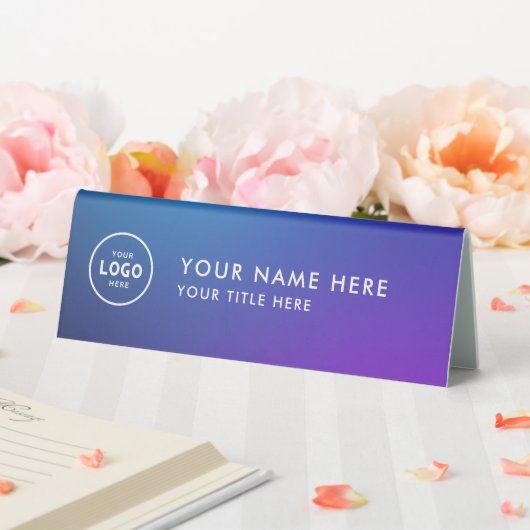 Plaque De Table Logo professionnel tendance pour entreprise Bureau (In SItu (Mariage))