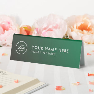 Plaque De Table Logo professionnel tendance pour entreprise Bureau