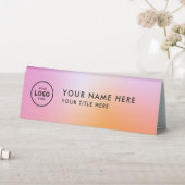 Plaque De Table Logo professionnel tendance pour entreprise Bureau (En SItu (Tableau))