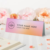 Plaque De Table Logo professionnel tendance pour entreprise Bureau (In SItu (Mariage))