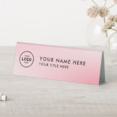 Plaque De Table Logo professionnel tendance pour entreprise Bureau (En SItu (Tableau))
