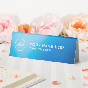 Plaque De Table Logo professionnel tendance pour entreprise Bureau