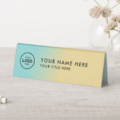 Plaque De Table Logo professionnel tendance pour entreprise Bureau (En SItu (Tableau))