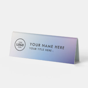Plaque De Table Logo professionnel tendance pour entreprise Bureau