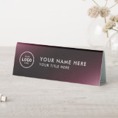 Plaque De Table Logo professionnel tendance pour entreprise Bureau (En SItu (Tableau))