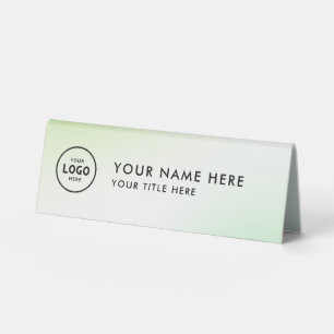 Plaque De Table Logo professionnel tendance pour entreprise Bureau