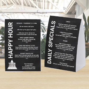 Plaque De Table Logo Tableau Noir 4x6 Promotion Liste à une colonn
