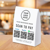 Plaque De Table Logo Venmo PayPal CashApp Code QR Scanner Pour Pay