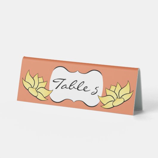 Plaque De Table Lotus exquis dans le soleil baisé panneau de tente (Recto)