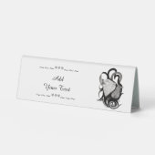 Plaque De Table Loup blanc avec art tribal coréen (Recto)