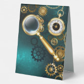 Plaque De Table Loupe en style Steampunk (Verso)