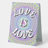 Plaque De Table Love Is Love Fierté Table Tentulaire (Recto)