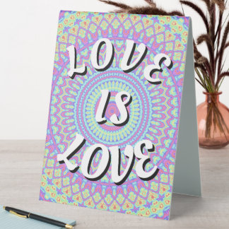 Plaque De Table Love Is Love Fierté Table Tentulaire