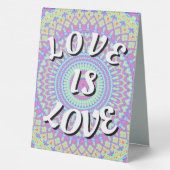 Plaque De Table Love Is Love Fierté Table Tentulaire (Verso)