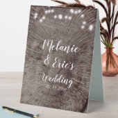 Plaque De Table Lumières de journal de mariage rustique Mariage (En SItu (Tableau))