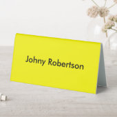 Plaque De Table Lumineuse Jaune Plaine Élégante Professionnelle Mo (En SItu (Tableau))