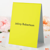 Plaque De Table Lumineuse Jaune Plaine Élégante Professionnelle Mo (In SItu (Mariage))