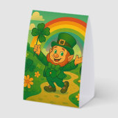 Plaque De Table Lutin mignon/whimsique Saint Patrick (Verso)