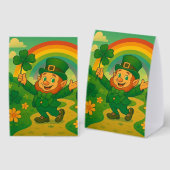 Plaque De Table Lutin mignon/whimsique Saint Patrick (Recto/verso)