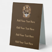 Plaque De Table Machine rétro Voodoo à vapeur crâne (Verso)